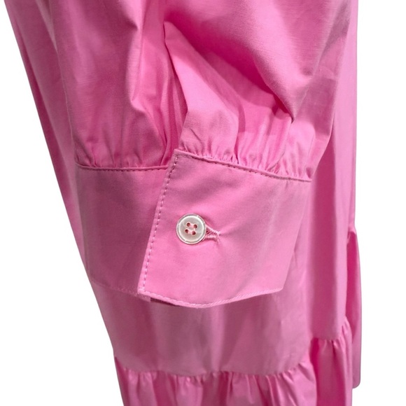 MARELLA BY MAX MARA Women’s Size 12 Pink Summer Collared Shirt Dress Cotton NEW - Picture 7 of 15